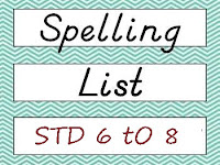 STD 6 TO 8 ALL UNIT SPELLING