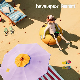 Colaboración entre Havaianas y Fortnite.