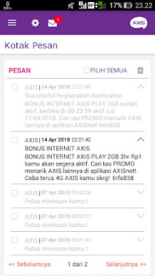 Cara Mendapatkan Kuota Murah Axis 2GB Hanya 1 Rupiah Terbaru 15 April 2018