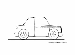 How To Draw A Car Top View