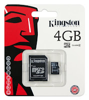 Memorias Kingston de 4 GB para celular a solo          $14.000 Grabadas o Limpias