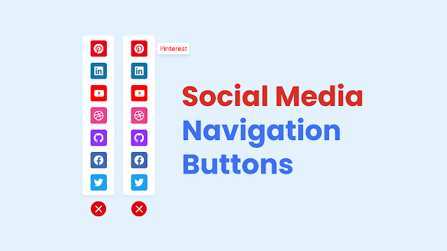 Social Media Navigation Button