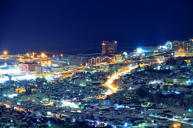 日本旅行手冊 北海道小樽天狗山夜景