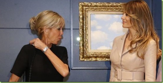 brigitte-macron-melania-trump-brussels magritte museum