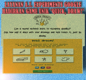 Melalui Layanan Google A.I. Experimets, Google Hadirkan Game Unik 'Quick, Draw!'