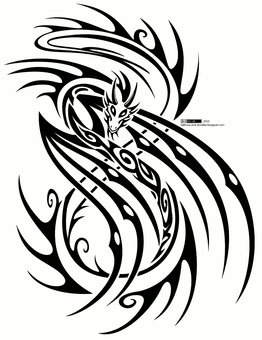 tribal tattoo designs for men forearm Tattoos and doodles: Tribal dragon