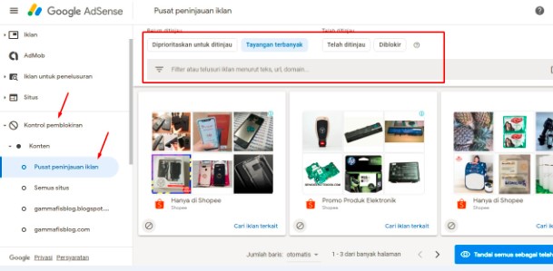 Cara Blokir Iklan CPC Rendah Google Adsense