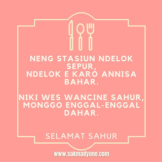 pantun ucapan selamat sahur