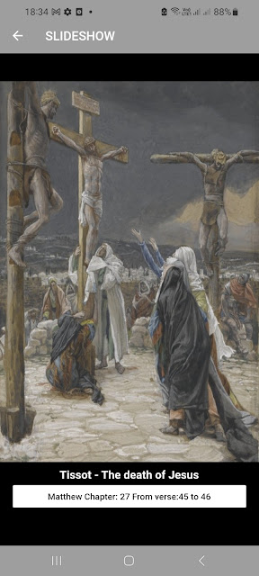 d) Tissot - The death of Christ Matt 27:45-46