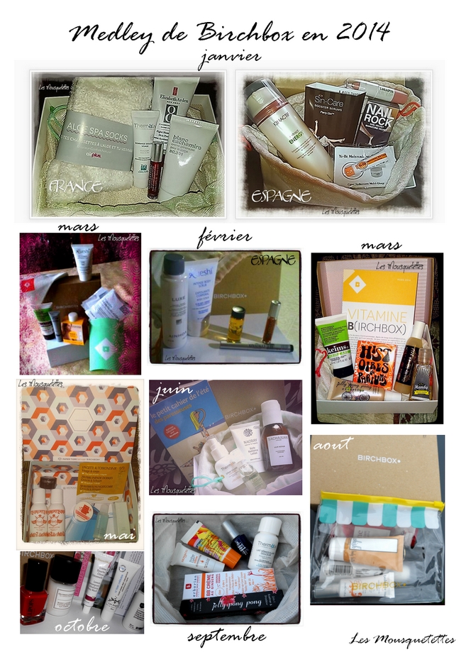 Birchbox en 2014 - Les Mousquetettes©