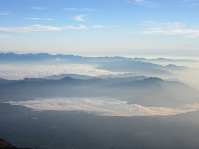 Vistas desde el monte Fuji, Japón