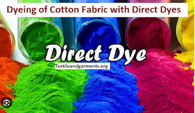 Dyeing of cotton fabric with direct dyes