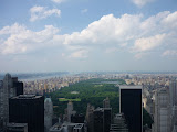 Pohled na Central Park z budovy Rockefeller Center