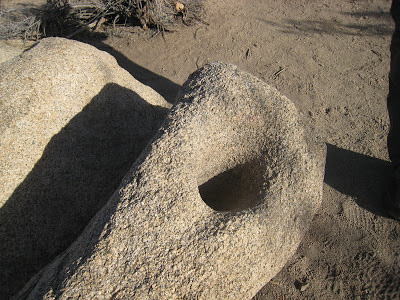 Bedrock Mortars Cottonwood springs Joshua Tree