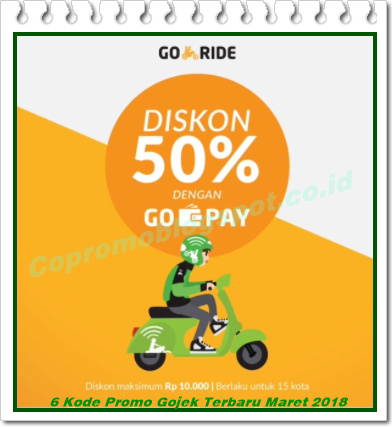 6 Kode Promo Gojek Hingga Rp 30.000 Terbaru Maret 2018 