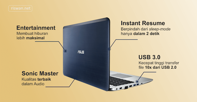 Semakin Produktif dengan Laptop ASUS X555