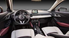 Interior view of 2016 Mazda CX-3