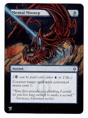 Mental Misstep Altered Art MTG Magic the Gathering Card Art Mental Misstep MTG Mental Misstep Magic the Gathering card Mental Misstep MTG artwork Phyrexian Dreadnought