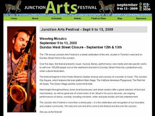 Screenshot: The Junction Arts Featival - Weaving Mosaics - September 9 to 13, 2009