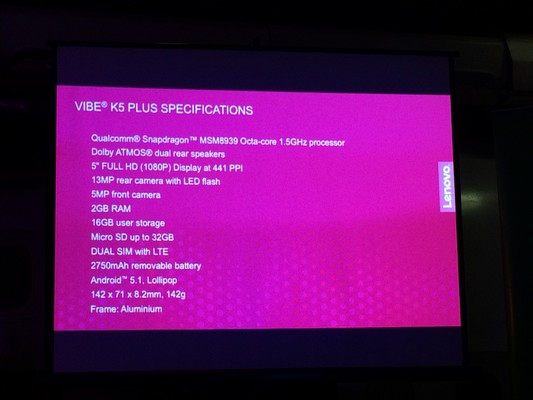Kamera Lenovo Vibe K5 Plus Harga 2 Jutaan, Jauh Ungguli Galaxy S7