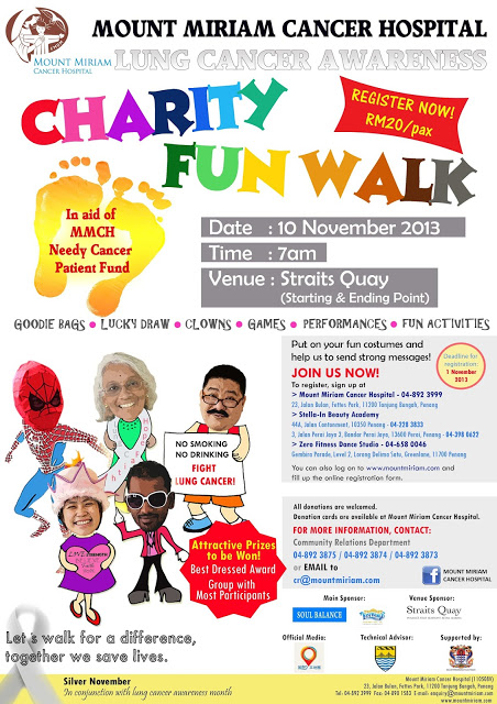 Penonton Lung Cancer Awareness Charity Fun Walk Penang 2013