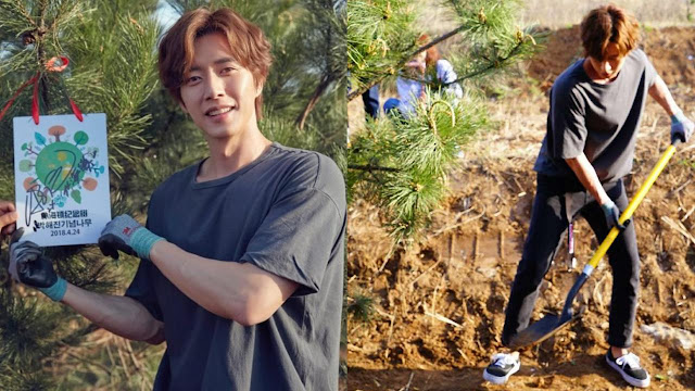 Park Hae Jin Menyumbangkan 6.000 pohon