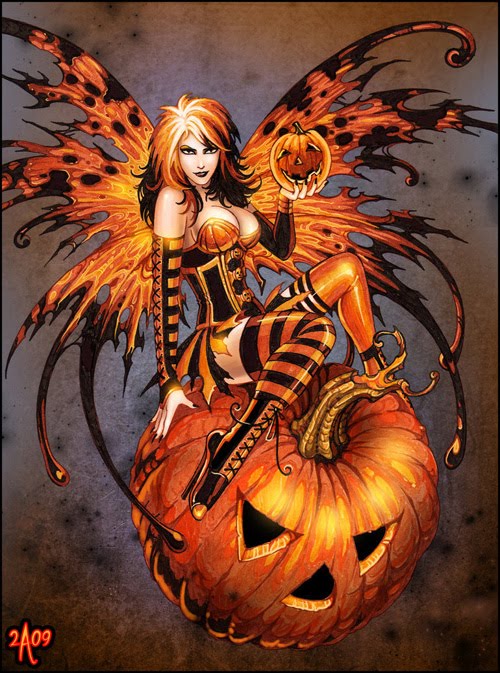 Fairy of Halloween Pumpkin