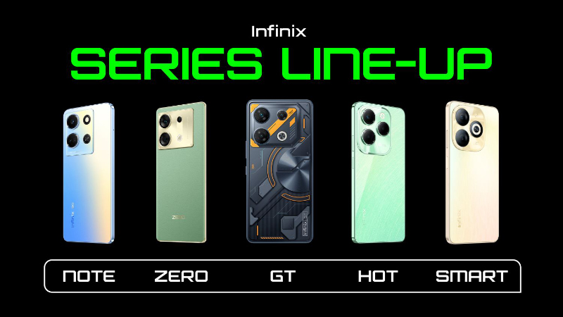 The whole Infinix lineup