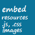 C# embedded .js, .css , image resources