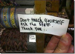 dont touch