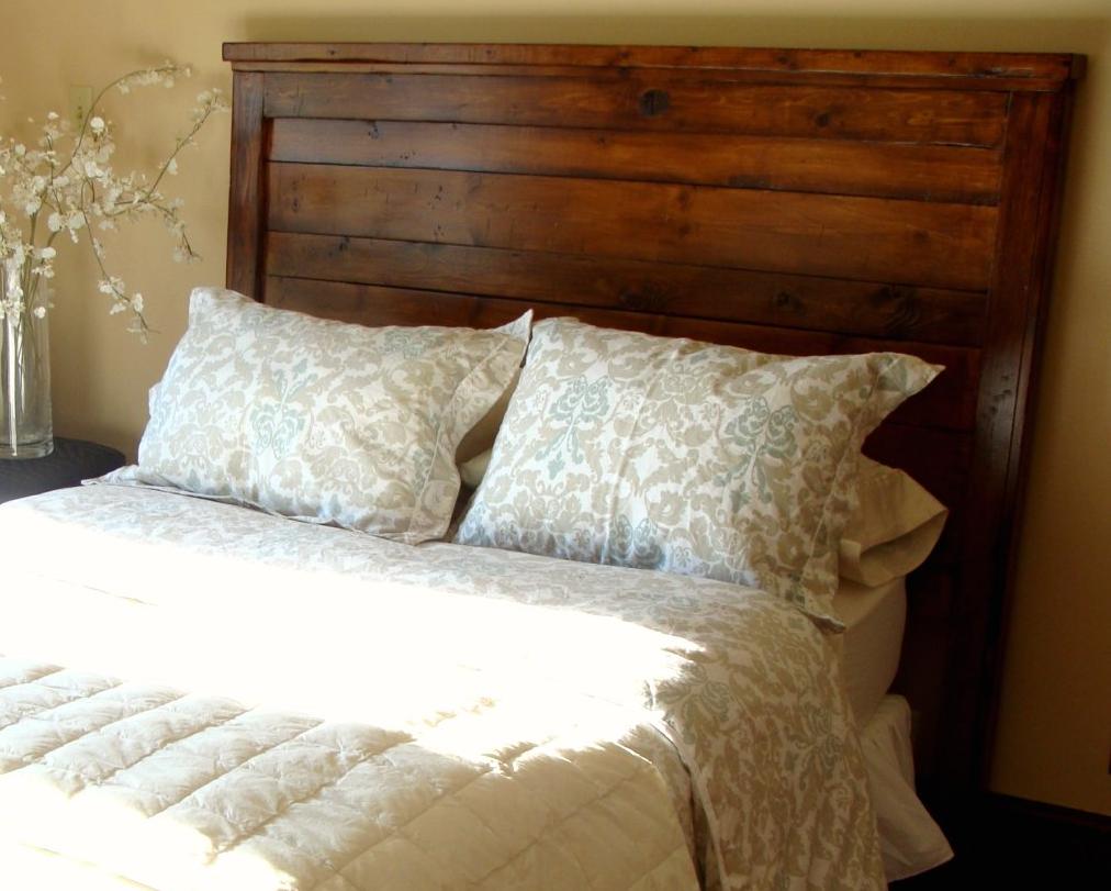  for the cottage. I love the look of this headboard at Knock-Off Wood