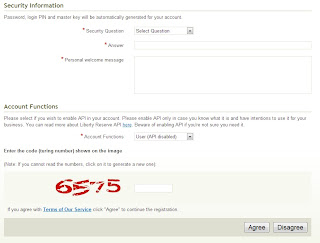 Liberty Reserve_Security information and Account functions