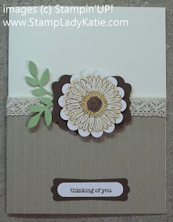 Card Made with Stampin'UP! Punches and Simply Scored tool.