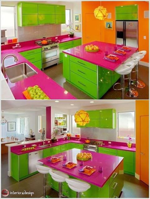 Colorful Kitchen Designs 1
