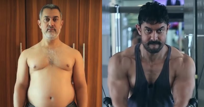 Image result for aamir khan fat to fit