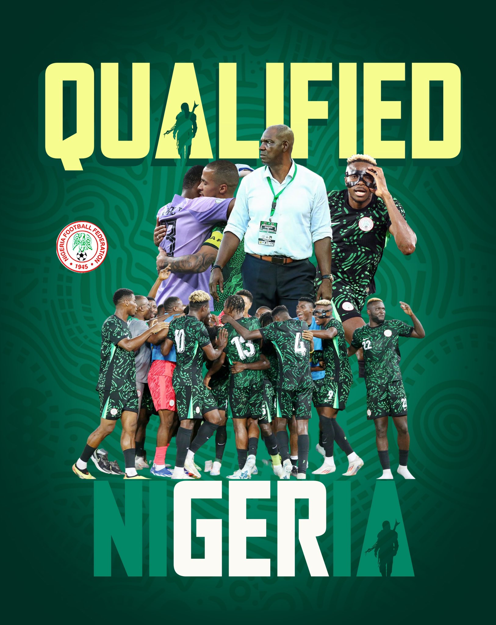Nigeria through AFCON 2025 in Morocco after 1-1 against Benin on Thursday 14 November, 2024