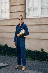 25 Stylish Denim Jumpsuits — Easy Fall Outfit Idea — Copenhagen Street Style Outfit