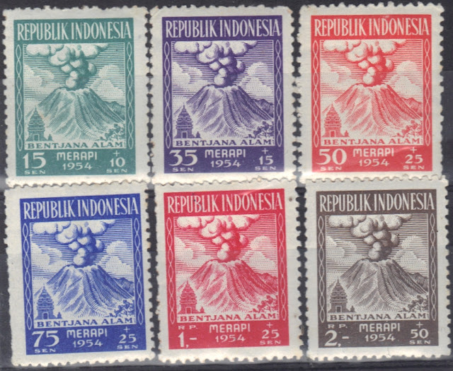 Indonesia - 1954 - Merapi Erupting - selection