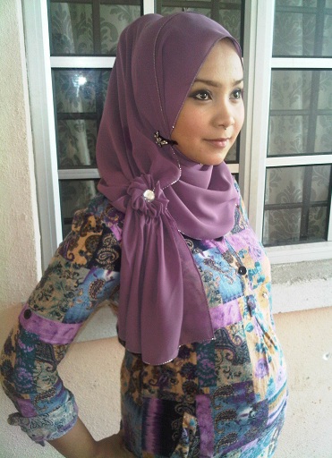 SHAWL BUNGA from ARAB cara cara pakai 