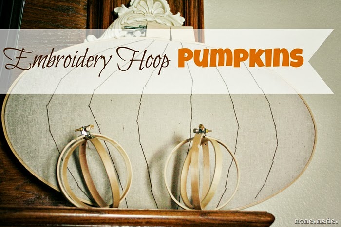Embroidery Hoop Pumpkins