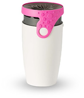 Twizz Travel Mug With Silicone Membrane Twist Top That Moves Like An Aperture On Camera Lenses