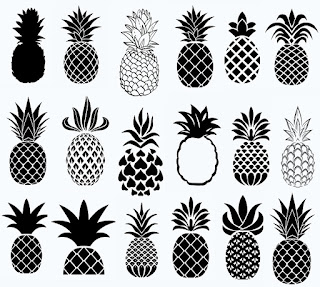 Pineapple svg,cut files,silhouette clipart,vinyl files,vector digital,svg file,svg cut file,clipart svg,graphics clipart