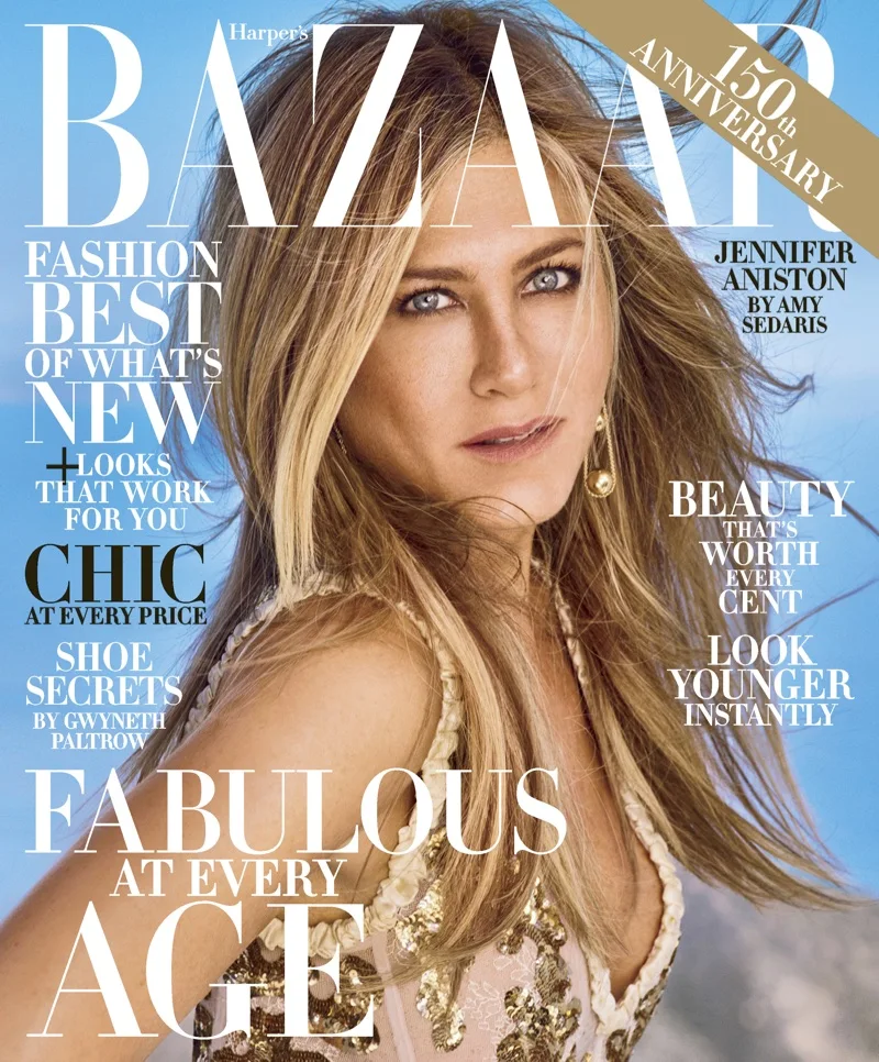 Jennifer Aniston goes glamorous for Harper's Bazaar US October 2017