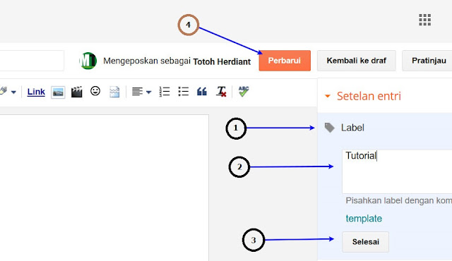 Cara Membuat Label Postingan Di Blogger