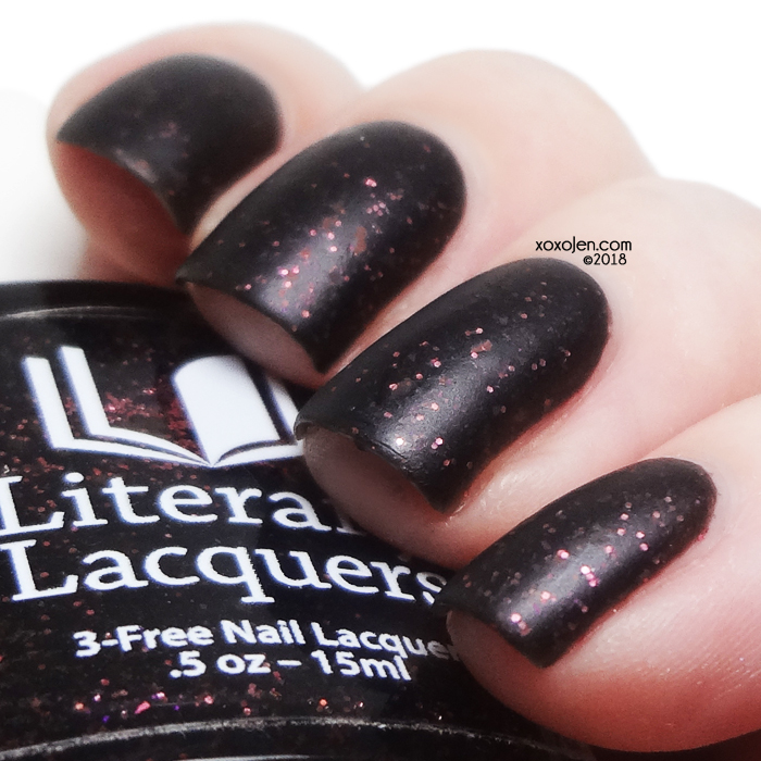 xoxoJen's swatch of Literary Lacquers The Man in Black