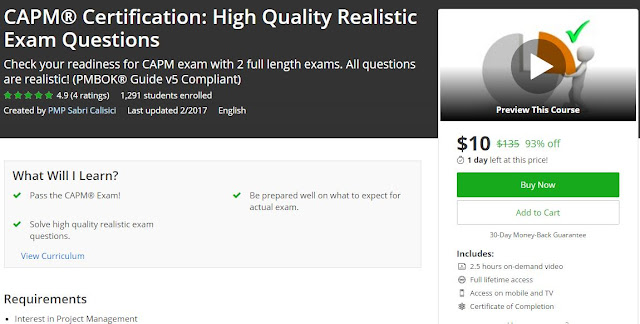 CAPM®-Certification-High-Quality-Realistic-Exam-Questions