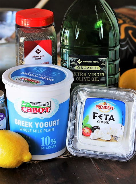 Creamy Feta Dip Ingredients Image
