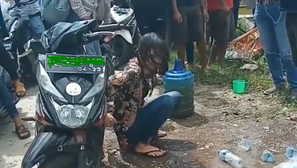 Wanita yang Geleng-geleng di Jalanan Pekanbaru dan Pacarnya Jadi Tersangka