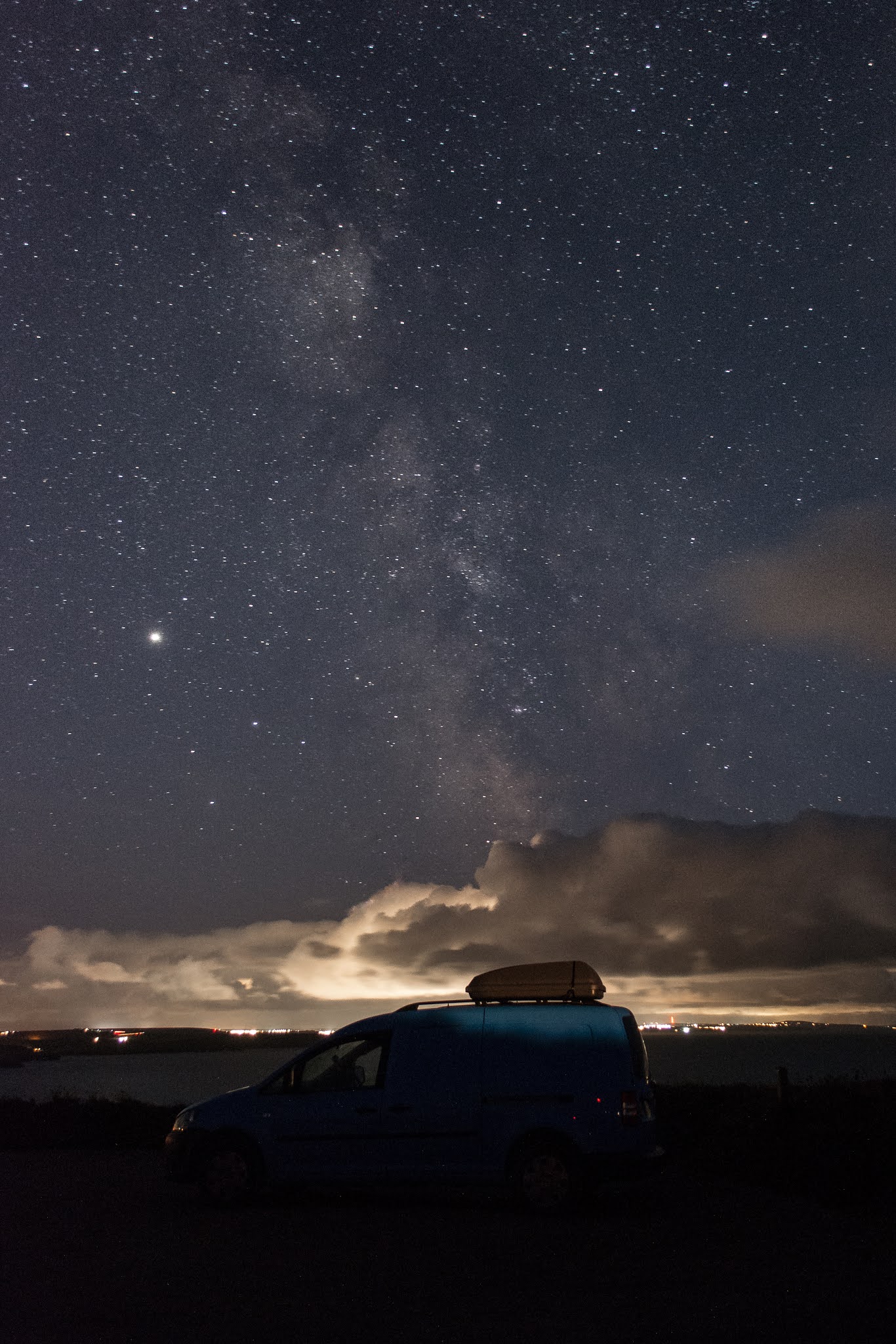 Milky Way over the sea