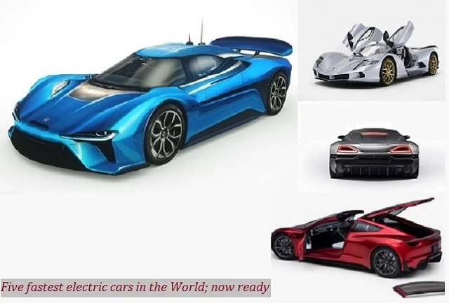 Top 5 fastest electric cars in the World; World's fastest electric cars